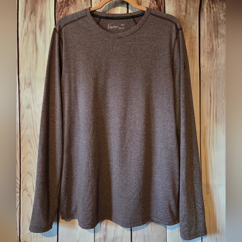Under Armour Plum Long Sleeve Tee Womens Size Large